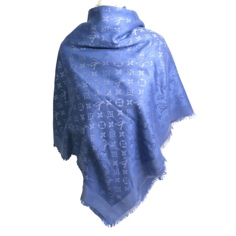 LOUIS VUITTON Dames Schal/Tuch aus Seide in Blau